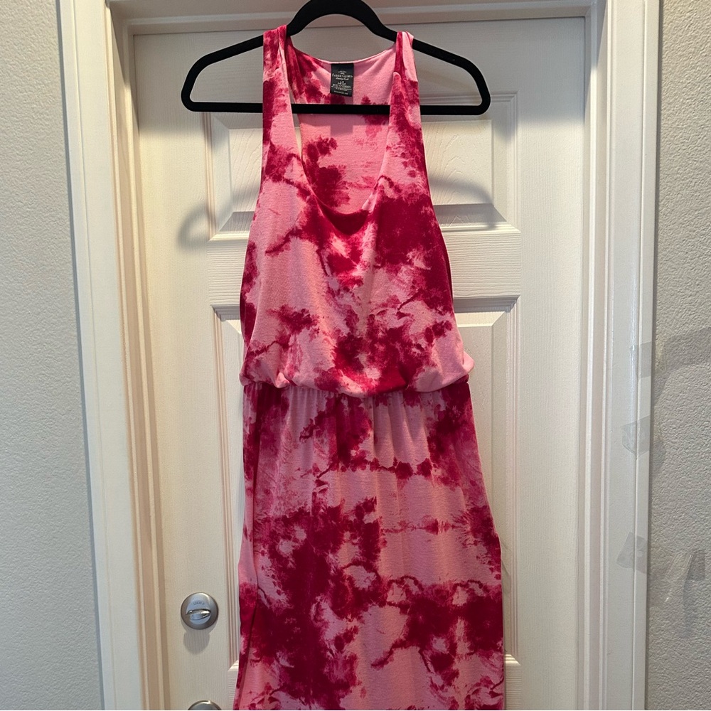 Faded Glory Pink  Tie-Dye long dress